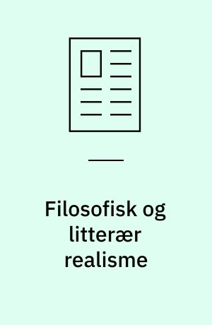 Filosofisk og litterær realisme