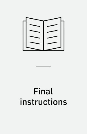 Final instructions