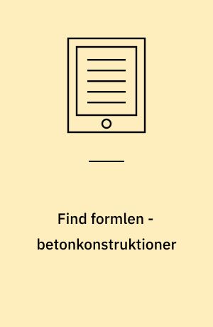 Find formlen - betonkonstruktioner