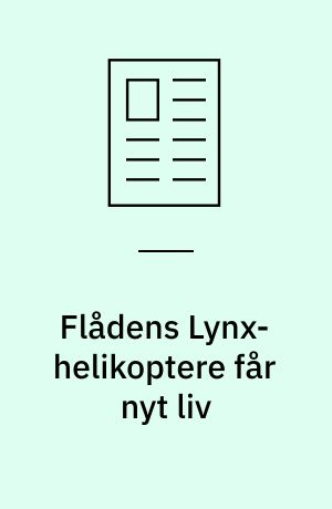Flådens Lynx-helikoptere får nyt liv