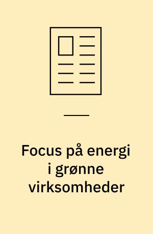 Focus på energi i grønne virksomheder