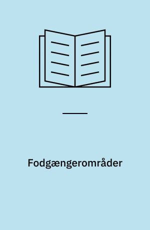 Fodgængerområder