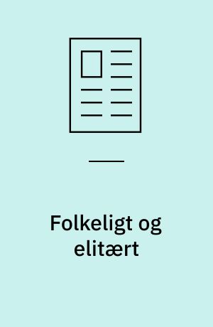 Folkeligt og elitært