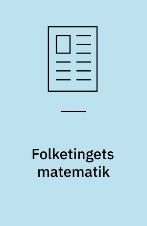 Folketingets matematik