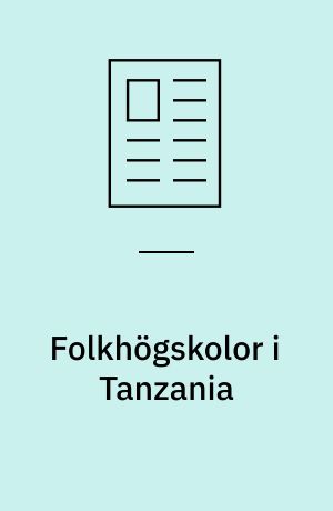 Folkhögskolor i Tanzania