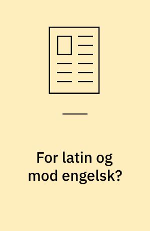 For latin og mod engelsk?
