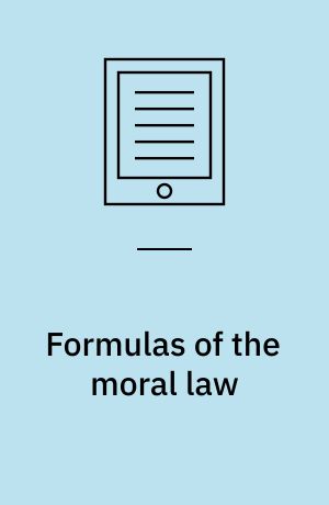 Formulas of the moral law