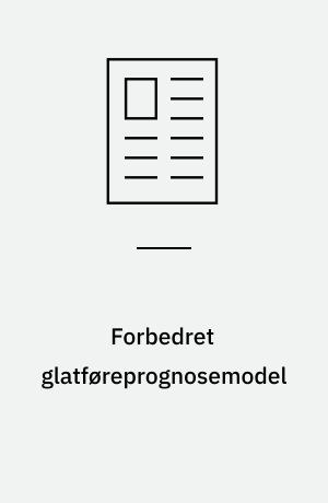 Forbedret glatføreprognosemodel
