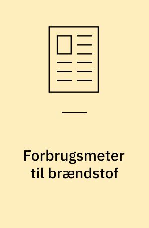 Forbrugsmeter til brændstof