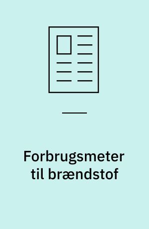 Forbrugsmeter til brændstof