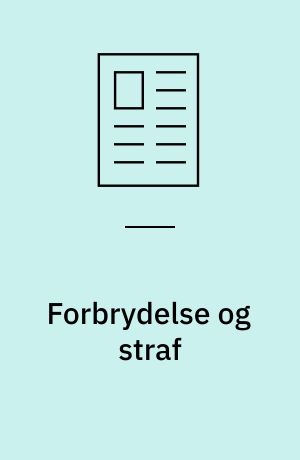 Forbrydelse og straf