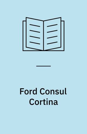 Ford Consul Cortina : 1198ccm, 1962/63/64-