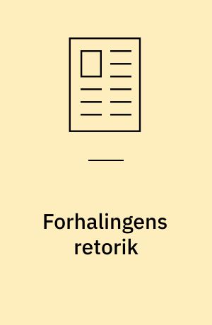 Forhalingens retorik : erfaringen af fjernhed i Kafkas prosakunst