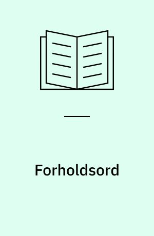 Forholdsord : latin: præpositioner