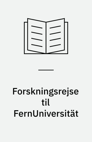 Forskningsrejse til FernUniversität : Hagen, Vesttyskland, november/december '89