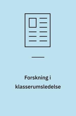 Forskning i klasserumsledelse