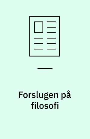 Forslugen på filosofi