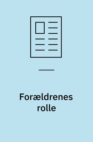 Forældrenes rolle