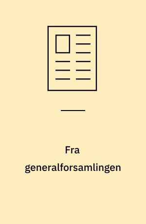 Fra generalforsamlingen