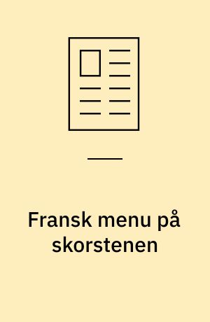 Fransk menu på skorstenen