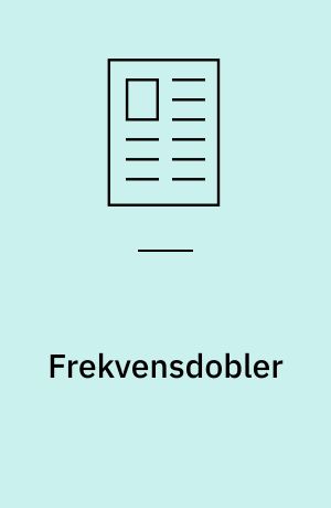 Frekvensdobler