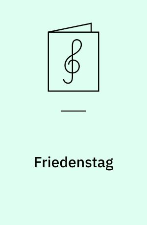 Friedenstag : Oper in einem Aufzugvon Joseph Gregor : Op. 81 : Studien-Partitur