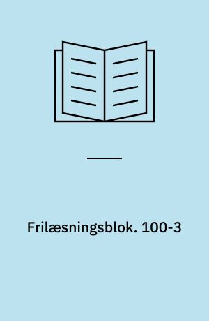 Frilæsningsblok. 100-3