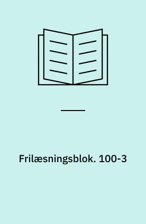 Frilæsningsblok. 100-3