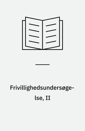 Frivillighedsundersøgelse, II