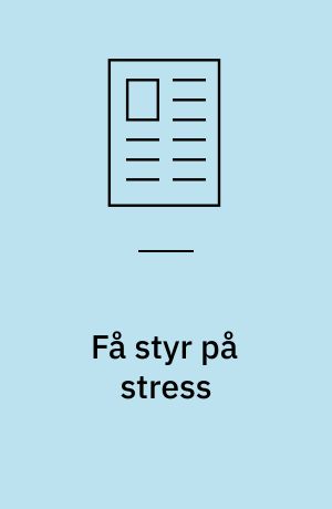 Få styr på stress
