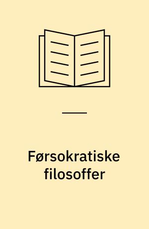 Førsokratiske filosoffer