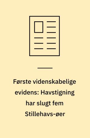 Første videnskabelige evidens: Havstigning har slugt fem Stillehavs-øer