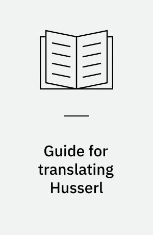 Guide for translating Husserl