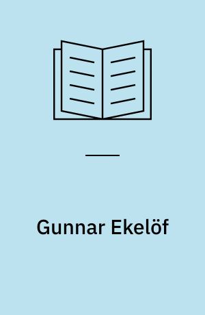 Gunnar Ekelöf : en bibliografi