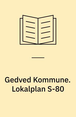 Gedved Kommune. Lokalplan S-80 : for boligområde i Søvind