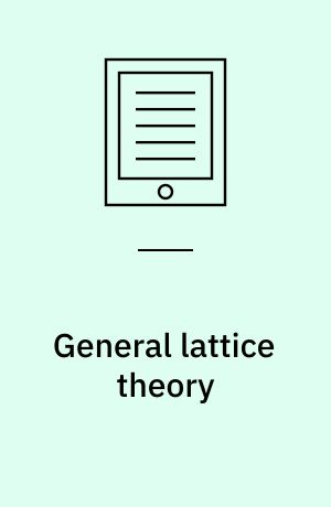 General lattice theory