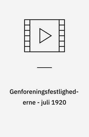 Genforeningsfestlighederne - juli 1920