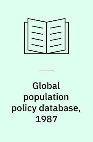 Global population policy database, 1987