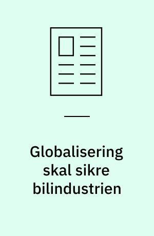 Globalisering skal sikre bilindustrien: Opel på brasiliansk: Brasilien og bilerne: Gamle bilmodeller lever videre