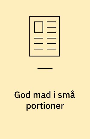 God mad i små portioner