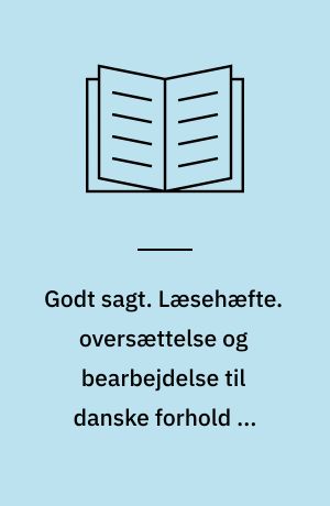 Godt sagt. Læsehæfte. oversættelse og bearbejdelse til danske forhold af Dorthe de Neergaard. Bind 8 : Carstens bog