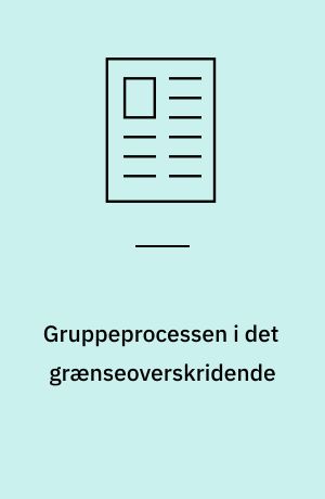 Gruppeprocessen i det grænseoverskridende