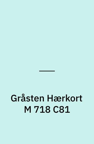 Gråsten Hærkort M 718 C81 : Danmark 1:50 000 (2 cm)