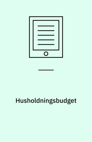 Husholdningsbudget