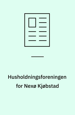 Husholdningsforeningen for Nexø Kjøbstad