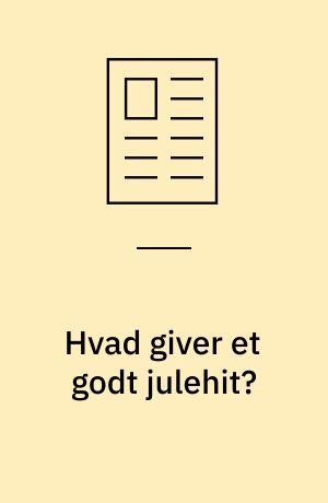 Hvad giver et godt julehit?