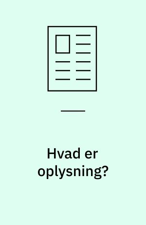 Hvad er oplysning?