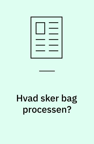 Hvad sker bag processen? : overvågning med SCADA system inklusive datalogning afslører, når parametre er på vej i den forkerte retning og der vil i god tid kunne tages hånd om problemet
