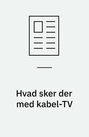 Hvad sker der med kabel-TV