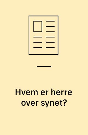 Hvem er herre over synet? : fortælleren som iagttager og seer i Poul Vads 'Taber og vinder' - Dagene, Døgnet og Døren